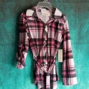 Bobbie Brooks Size 7/8 Girls Long Sleeve Shirt New